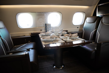 intérieur avion luxe