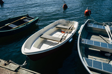 Fototapeta na wymiar Small boats in the harbor