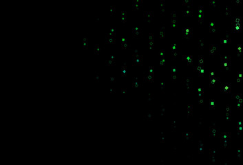 Dark Blue, Green vector template with square style.