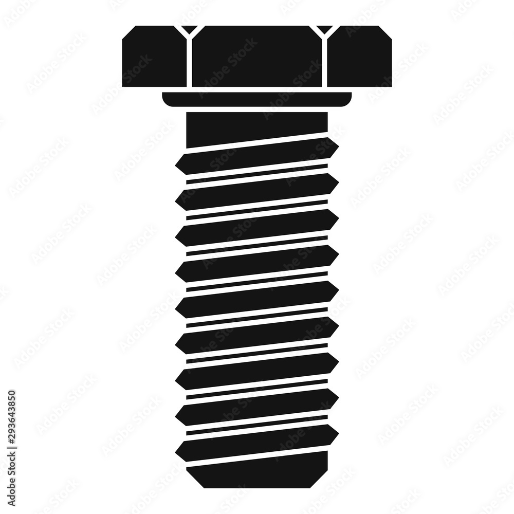 Poster builder screw icon. simple illustration of builder screw vector icon for web design isolated on whit