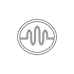 Equalizer icon. Audio sound symbol. Volume sign