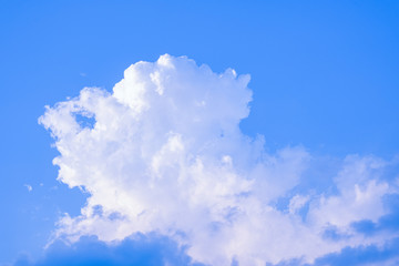 white cloud blue sky in summer day.