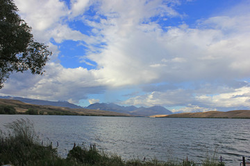 Lake alexandrina on new zealands's south island