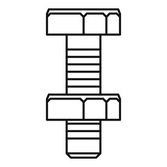 Bolt icon. Outline bolt vector icon for web design isolated on white background