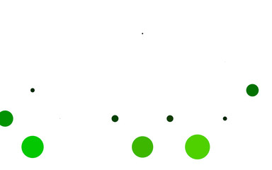 Light Green vector cover with spots. Blurred decorative design in abstract style with bubbles. Design for business adverts.