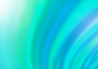 Light Blue, Green vector background with bent lines. An elegant bright illustration with gradient. Textured wave pattern for backgrounds.