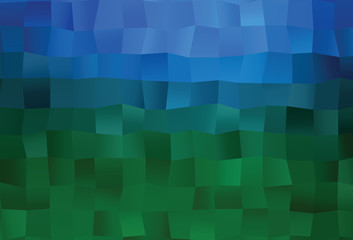 Dark Blue, Green vector polygon abstract layout.