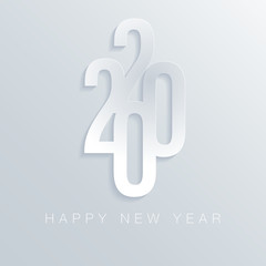 Carte de vœux 2020 pour la nouvelle année