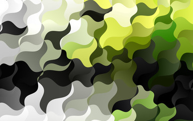 Light Green vector background with liquid shapes. Brand new colored illustration in marble style with gradient. The template for cell phone backgrounds.