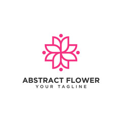 Abstract Flower Logo Design Template