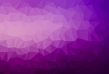 Obraz premium Dark Purple vector polygon abstract backdrop.