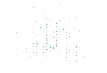 Light Blue, Green vector backdrop with algebra elements.