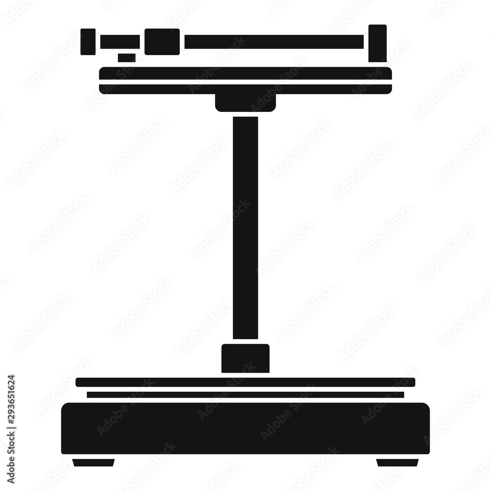 Aufkleber mechanical scales icon. simple illustration of mechanical scales vector icon for web design isolated