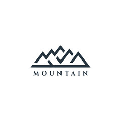 Mountain Vector Design. Modern mountain logo. Mountain icon.