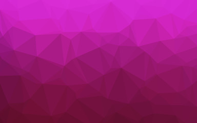 Obraz premium Dark Pink vector polygonal background. A completely new color illustration in a vague style. Triangular pattern for your business design.