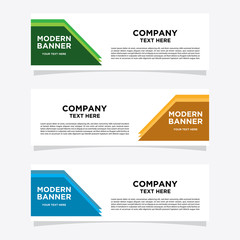 Banner design templates for simple advertising are very easy to use for companies or businesses.