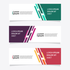 Banner design templates for simple advertising are very easy to use for companies or businesses.