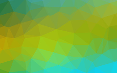 Dark Blue, Yellow vector abstract polygonal texture. Geometric illustration in Origami style with gradient. New texture for your design.