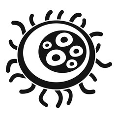 Bacteria icon. Simple illustration of bacteria vector icon for web design isolated on white background