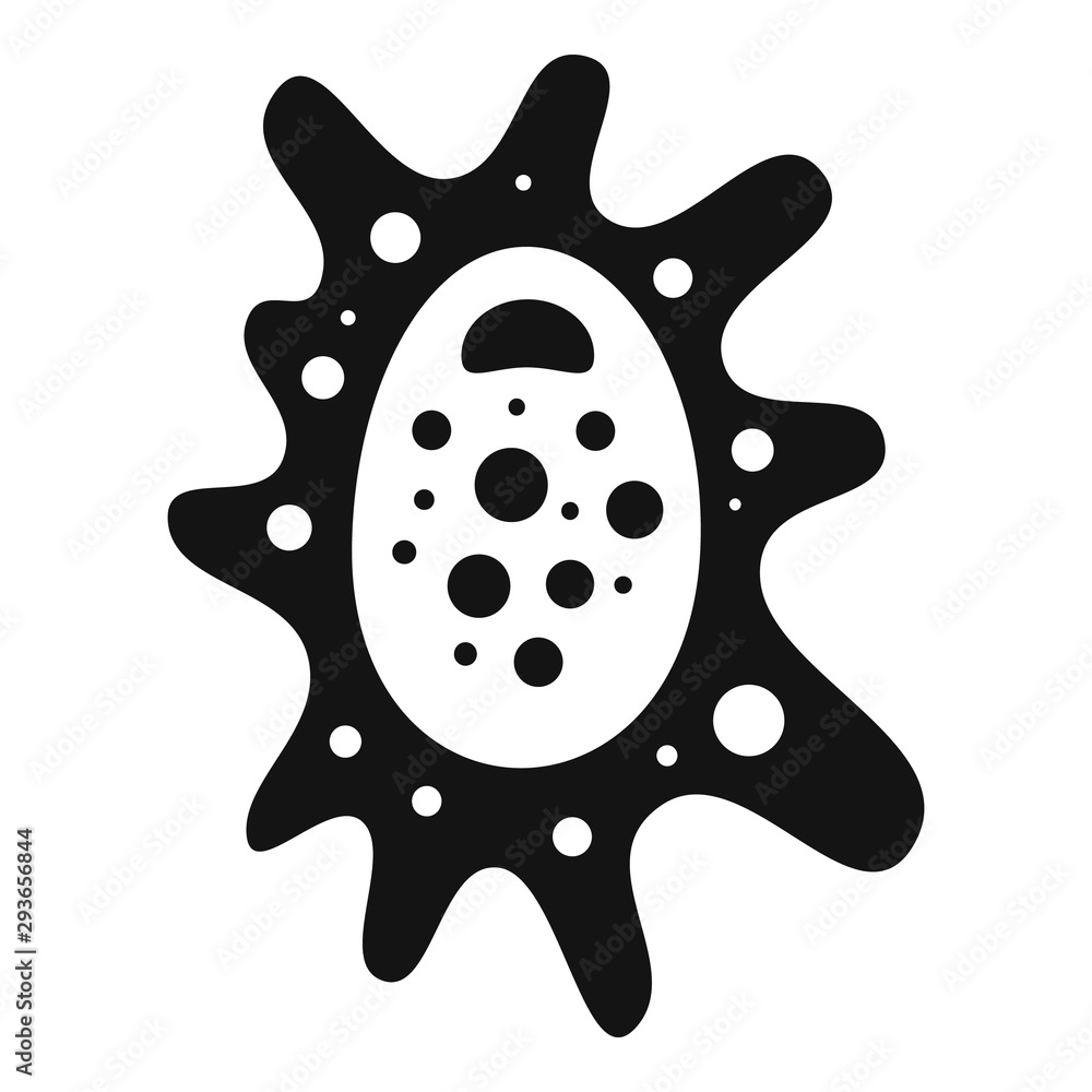 Poster bacterium icon. simple illustration of bacterium vector icon for web design isolated on white backgr