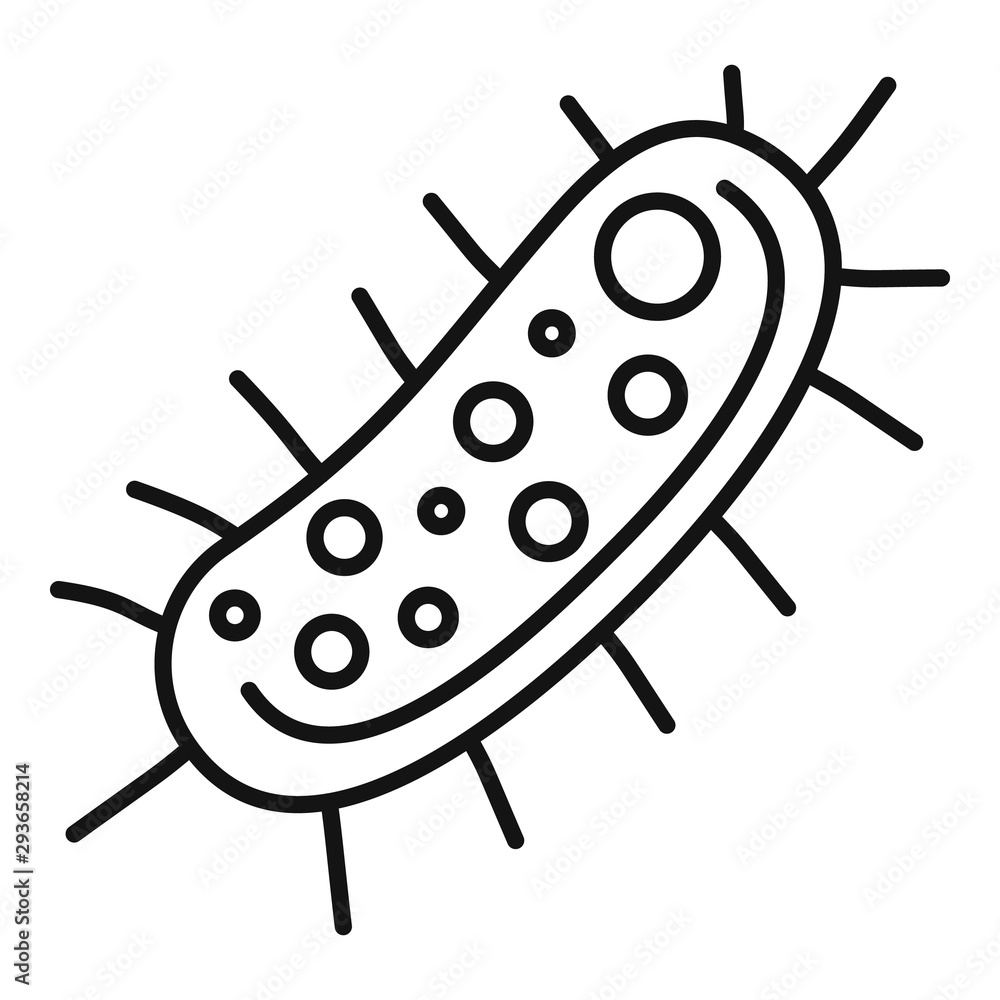 Poster virus icon. outline virus vector icon for web design isolated on white background