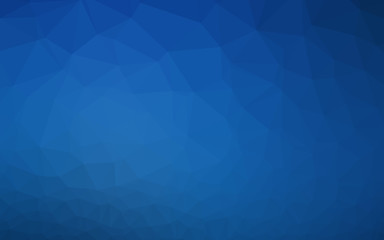 Dark BLUE vector polygonal background. Colorful illustration in abstract style with gradient. New texture for your design.