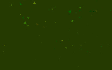 Light Green vector template with crystals, triangles. Abstract gradient illustration with triangles. Pattern can be used for websites.