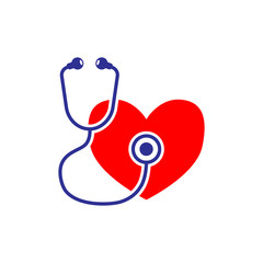 stethoscope icon trendy flat design