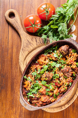 Giouvetsi - Greek beef and orzo stew