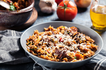 Giouvetsi - Greek beef and orzo stew