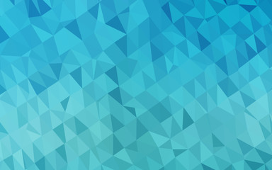 Light BLUE vector abstract polygonal layout. Geometric illustration in Origami style with gradient. Template for your brand book.