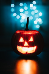 Jack O' Lantern Halloween dark background