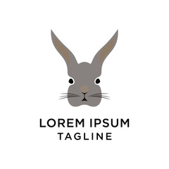 Rabbit Logo Design Template Vector