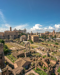 Fototapeta na wymiar Old Rome in Ruins
