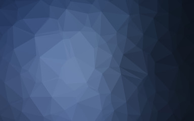 Fototapeta na wymiar Dark BLUE vector polygon abstract background. An elegant bright illustration with gradient. Polygonal design for your web site.