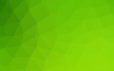 Light Green vector abstract mosaic background. Shining colored illustration in a Brand new style. Completely new template for your business design.