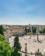 Naklejka premium Aerial view of a monument in Rome