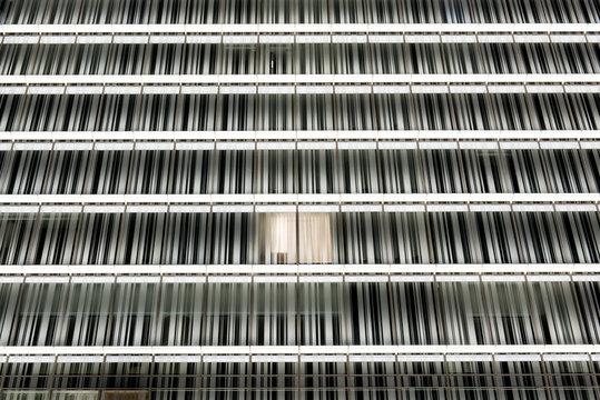 Architectural Detail of Building Facade.