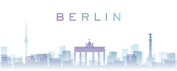 Berlin Transparent Layers Gradient Landmarks Skyline © pabloprat