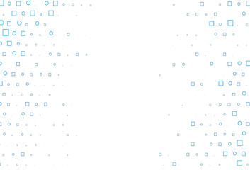 Light BLUE vector background with circles, rectangles.