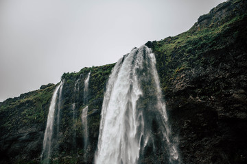 waterfall in mountains
