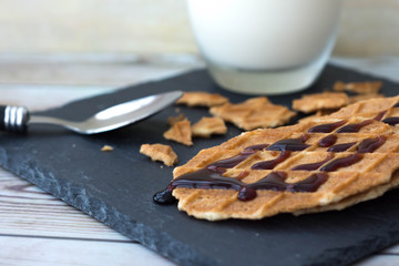 cookies with chocolate sirope