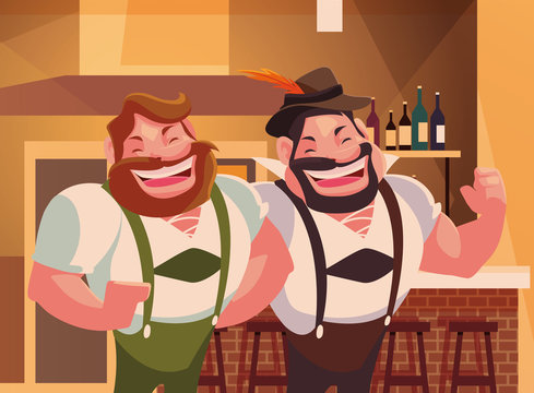 Germany oktoberfest men vector design