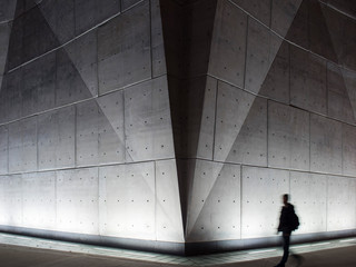 Architectural Detail of Building Facade.