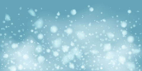 Snowflakes, snowfall.