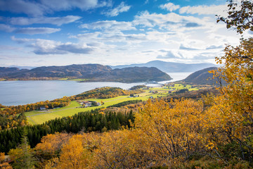 Happy hiking to Ingebrigtvarden in a wonderful autumn day in Smømna municipality, Northern Norway