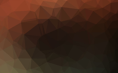 Dark Orange vector abstract polygonal texture. A vague abstract illustration with gradient. Template for a cell phone background.