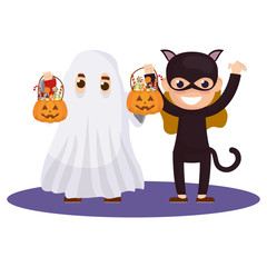 little kids with costumes characters