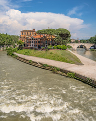 Fototapeta premium Tevere river in rome
