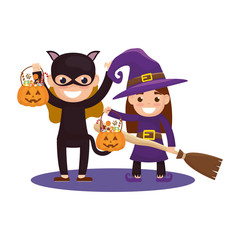 little kids with costumes characters